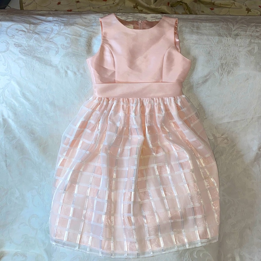 American Princess Pale Pink Sleeveless Tulle Party Dress